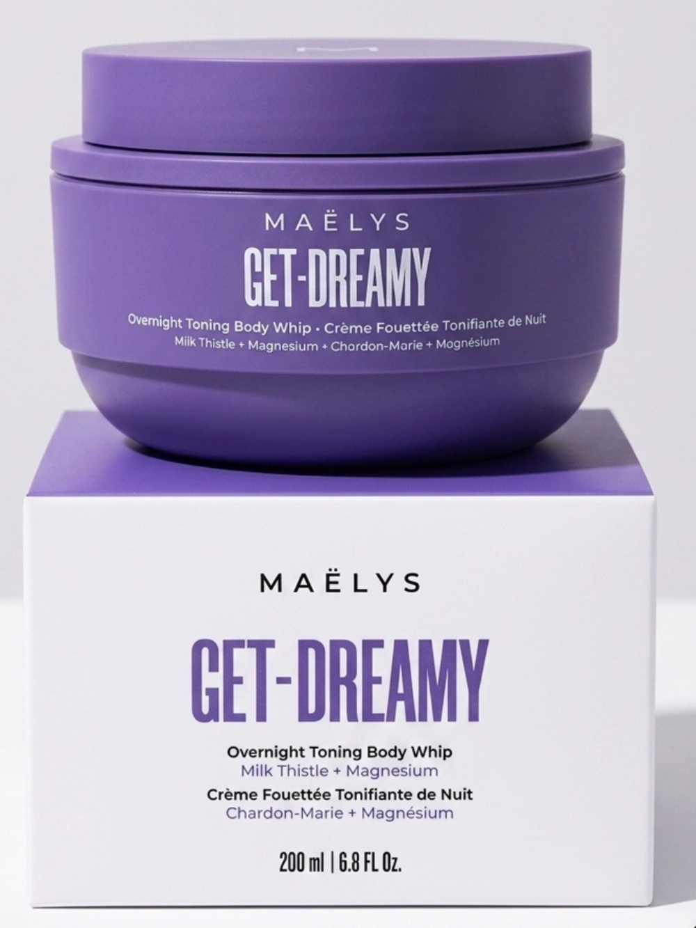 MAELYS Get-Dreamy overnight toning body whip 6.8 oz NIB MSRP $54.00